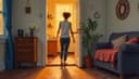 Estaré en casa a las seis — I'll be home by six