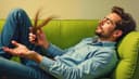 avoir un poil dans la main — to be very lazy