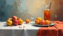 mantel — tablecloth