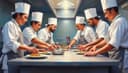 la brigade — kitchen brigade/team