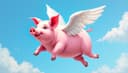 when pigs fly — wenn die Hölle zufriert