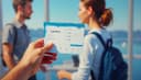 voici ma carte d'embarquement — here is my boarding pass