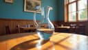 la carafe d'eau — carafe of water