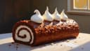 la bûche de Noël — Yule log cake