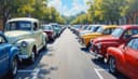 el estacionamiento — parking lot