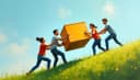 teamwork — Teamarbeit