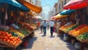 le marché — market