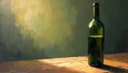 Una botella de vino — Бутылка вина