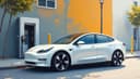 la borne de recharge — charging station