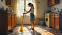 I need to clean the house — Ich muss die Wohnung putzen