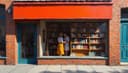 la librairie — bookstore [not library]