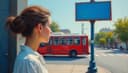at the bus stop — на остановке