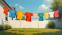 la corde à linge [QC] / le fil à linge [FR] — clothesline