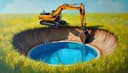 excavation — раскопки; земляные работы