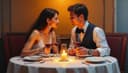 cena romántica — romantic dinner