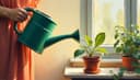 arroser les plantes — to water the plants