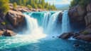 waterfall — Wasserfall