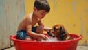 bañar — to bathe