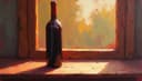 une bouteille de vin rouge — a bottle of red wine