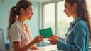Voici ma carte vitale — Here is my insurance card