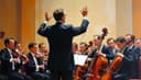 le chef d'orchestre — conductor [not chef]