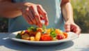 Can I take this with food? — Kann ich das zum Essen nehmen?