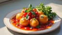guarnición — side dish / garnish