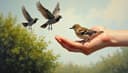 A bird in hand is worth two in the bush — лучше синица в руках чем журавль в небе
