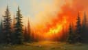 wildfire — Waldbrand