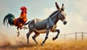 passer du coq à l'âne — to jump from one topic to another