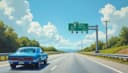 el carril — lane
