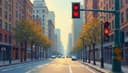 le feu de signalisation — traffic light