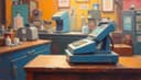 caja — checkout / cash register