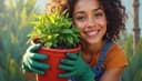 avoir la main verte — to have a green thumb