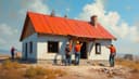 build - built - built — bauen