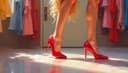 try on — anprobieren