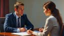 un entretien / une discussion / une conversation — an interview / a discussion / a conversation