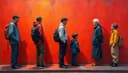line [US] — очередь [амер.]