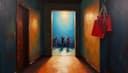 backstage — Backstage; hinter der Bühne