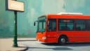 bus stop — Bushaltestelle