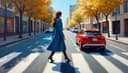le piéton — pedestrian
