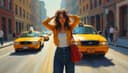 J'ai laissé mon sac dans le taxi — I left my bag in the taxi