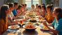 le repas-partage — potluck