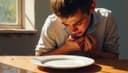 The pain started after eating — Die Schmerzen begannen nach dem Essen