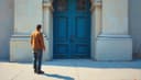 Where is the entrance? — Wo ist der Eingang?