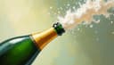 el champán — champagne