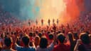la multitud — crowd